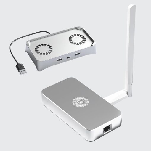 Deeper Connect SE - Decentralized VPN Router for Home | Lifetime Free VPN Router | Pocket Size VPN Travel Router | Enterprise-Level Cybersecurity | Home Wi-Fi Router with Deeper Cooling Base Deeper Connect SE with Cooling Base