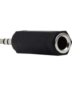 CERRXIAN 3.5mm 1/8 3 Pole Male Plug to 6.35mm 1/4 Inch Female Stereo Jack Audio Adapter Headphone Microphone Converter Connector-2 Pack 12 61KsiWe6hLL