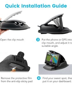 APPS2Car GPS Dashboard Mount Nonslip Beanbag Friction GPS Holder for Garmin Nuvi Tomtom Via GO Magellan Roadmate & Other 3.5-6 Inch GPS Devices & Smartphones 33 61KtT2f9wYL