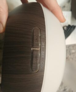 OliveTech Aroma Essential Oil Diffuser, 400ml Ultrasonic Cool Mist Humidifier with Waterless Auto Shut-Off and Cleaning Kit for Home, Yoga, Office, Spa, Bedroom, Baby Room - Wood Grain A-dark Wood 80 61Ku3b4KL