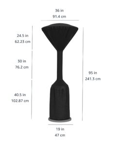 Alternative view of Amazon Basics Outdoor Round Stand Up Patio Heater Cover, Black
