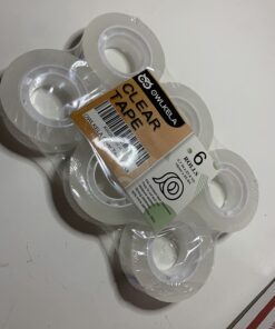 OWLKELA 6 Rolls Transparent Tape Refills, Clear Tape, All-Purpose Transparent Glossy Tape for Office, Home, School 25 61Kuz1q4cTL