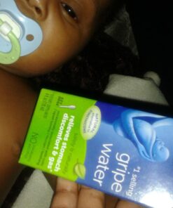 Mommy's Bliss Original Gripe Water, Infant Gas and Colic Relief, Gentle & Safe, 2 Weeks+, 4 Fl Oz (Pack of 2) 4 Fl Oz (Pack of 2) Gripe Water Original 33 61KvIosCiuL 1