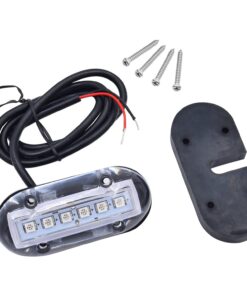Alternative view of T-H Marine LED Underwater Boat Light - High-Intensity Surface Mount Waterproof Lighting - Use Above or Below Water - Multi-Purpose Use and Low Power Draw - Blue