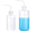 Mkono 2 Pack Watering Can, 250ML and 500ML Succulent Watering Bottle Plant Flower Squeeze Bottle Plastic Bend Mouth Safety Wash Bottle, Small and Medium, White 30 61KxJyPZNjL