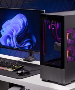 Skytech Gaming Azure Gaming PC, Ryzen 7 7700X 4.5 GHz, RX 7600, 1TB NVME, 32GB DDR5 RAM RGB, 650W Gold PSU Wi-Fi, Win 11 Home, RGB-Keyboard and RGB-Mouse Included 7700X | 7600 17 61Kyp6jtrzL 1
