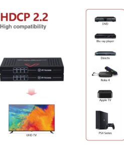 AV Access HDBaseT 4K HDMI Extender Over Single Cat5e/6/6a/7 Ethernet, HDMI 2.0 YUV4:4:4, EDID, PoE, Bi-Directional IR/RS232 Pass Through, HDR10, CEC, up to 4K@60Hz 130ft, 1080P@60Hz 230ft HDMI Extender (4KEX70-H2) 21 61KzBauelFL