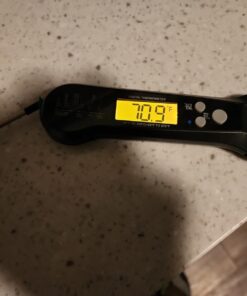 Meat Thermometer Digital, Waterproof Instant Read Meat Thermometers for Grilling and Cooking. Food Thermometer, Kitchen Gadgets, Accessories with Bottle Cap Opener for Kitchen, BBQ, Grill… Black 46 61L2jsFue7L