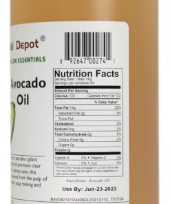 Avocado Oil - 1 Quart - 32 oz - Food Grade - Safety Sealed HDPE Container with resealable Cap 8 61L3mG32dpS