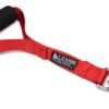 Leashboss Short Dog Leash for Dog Training | Padded Traffic Handle Short Leash for Dog Training, Total Comfort when Dog Walking | Traffic Leash for Dogs Large, Medium, Small | Short Nylon Dog Lead 12 Inch Red