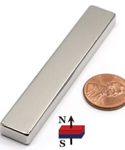 CMS MAGNETICS - Rectangle Neodymium Magnet Bar (1 ct, 3” x1/2" x1/4”) - Rare Earth Rectangle Magnet for Crafts, School Projects & Magnetic Therapy, Pack of One Rectangular Neodymium Bar Magnet 20 61L4ax lVtL 1