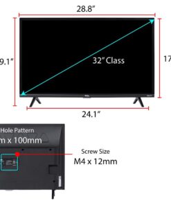 TCL 32-inch 1080p Roku Smart LED TV - 32S327, 2019 Model TV 32S327 35 61L4dogSYSL