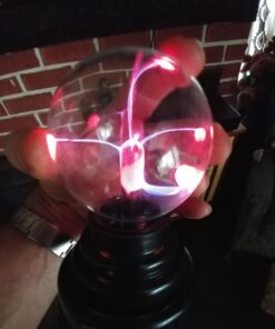 Theefun Plasma Ball, 3 Inch Plasma Lamp, Touch Sensitive Plasma Globe USB or Battery Powered Nebula Thunder Lightning, Novelty Toy for Kids, Parties, Prop, Bedroom, Home, Decoration, Christmas Gifts 34 61L5hx23lEL