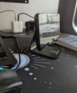 Lamicall Adjustable Cell Phone Stand, Desk Phone Holder, Cradle, Dock, Compatible with iPhone 15, 14, Plus, Pro, Pro Max, 13 12 X XS,4-8" Phones, Office Accessories, All Android Smartphone, Black 47 61L5uaOsvQL