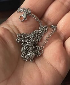 LUREME Engraved Gold Plated Stainless Steel Ring Pendant Chain Necklace A1000001 33 61L6s3iZeBL