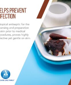 Dynarex Povidone Iodine Prep Solution USP, Effective Topical Antiseptic Liquid for Skin and Mucosa, Cleansing and Preparation, Brown, 1 - 16 Fluid Oz. Bottle Unflavored 16 Fl Oz (Pack of 1) 21 61L79kvoWuL