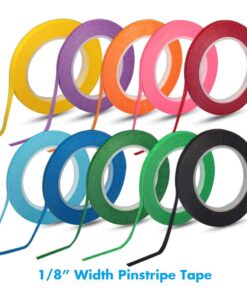 selizo 10 Rolls 1/8” Whiteboard Pinstripe Tape Dry Erase Board Tape Line Thin Striping Graphic Chart Art Tape Grid Lining Tape for White Board, 10 Colors 19 61L7sFXzSL