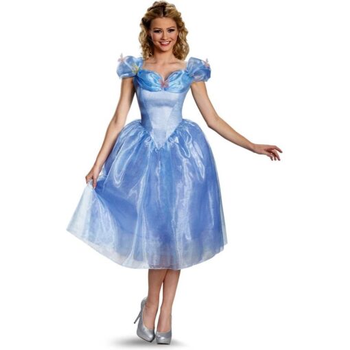 Disney Disguise Women's Cinderella Movie Adult Deluxe Costume Large Blue