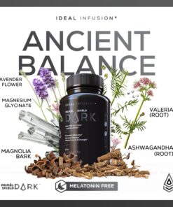 Ideal Infusion Nighttime Muscle Recovery & Cortisol Manager - Promotes Relaxation and Deep Sleep Support - Muscle Cramp Relief, Hormone Balance (Melatonin Free) Vegan 25 61L9SFnSl5L