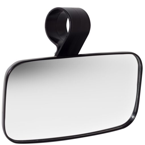 Rear View Mirror UTV Accessories - Mirrors Best for Wide Angle Center or Side-by-Side Off Road Clear-View - High Impact ABS Housing & Universal Roll Cage Bar Mounts with Shatter-Proof Tempered Glass Center Rear View