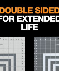 Fiskars Rotary Cutter 3-Piece Set - 45mm Stick Rotary Cutter for Fabric, Cutting Mat, and Sewing Ruler - Craft Supplies - Gray Cutting Mat + Rotary Cutter Set Standard 3-Piece 29 61L9wK79zCL