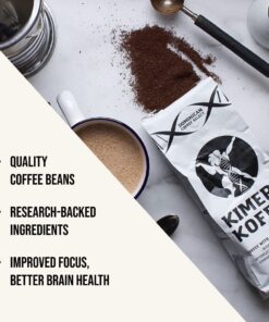 Alternative view of Kimera Koffee - Organic Medium Roast Ground Coffee | Original Blend | Infused with Brain Vitamins |Taurine, Alpha GPC, DMAE, and L-theanine | Enhance Cognitive Stamina & Athletic Performance | 12oz