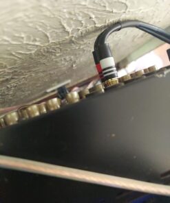 Monoprice 1.5ft Premium 2 RCA Plug/2 RCA Plug M/M 22AWG Cable - Black 20 61LAHPRNylL