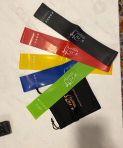 Fit Simplify Resistance Loop Exercise Bands with Instruction Guide and Carry Bag, Set of 5 Assorted 57 61LAZ6nrfFL