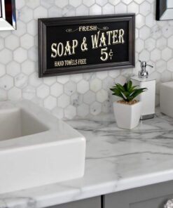 Vintage Bath Advertising Wall Art | Americana Collection | Bathroom Laundry Room Decor | 7 1/2 x 14 Inch 26 61LAjBRzhLL