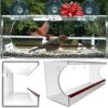 Tranquil Outdoors Large Acrylic Window Bird Feeder: Strong Removable Suction Cup Mounted Outdoor Bird House Feeder, Clear Birdfeeders for Large & Small Birds. Best See Thru Feeder for Bird Watching 22 61LC0KGZbsL