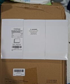 CreGear 90 Count #6 3/4 Small Security Self Seal Tinted Envelopes for Privacy & Business, Size 3-5/8 X 6-1/2 Inches, Peel and Seal Closure, Windowless Design, 24 LB, White 38 61LF2nEJ4CL