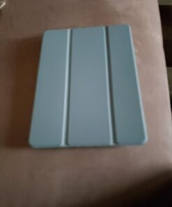 Akkerds Case Compatible with iPad 10.2 Inch 2021/2020 iPad 9th/8th Generation & 2019 iPad 7th Generation with Pencil Holder, Protective Case with Soft TPU Back, Auto Sleep/Wake Cover, Sky Blue 39 61LFiPWCgWL