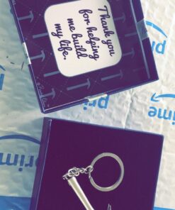 for Dad Thank You for Helping Me Build My Life Birthday Gifts for Dad Daughter Gifts Hammer Keychain & Gift Box Bundle 29 61LH2mXlfhL