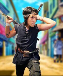 Sword Bag Sword Carry Case Back Strap Waistband for Ninja Hero Cosplay Anime Costume Back Strap for Dual Sword 26 61LHHpm4GpL