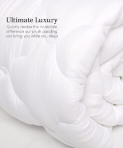 ExceptionalSheets Pillow Top Mattress Pad - Found in Marriott Hotels with Fitted Skirt and 18" Deep Pockets - Supportive Pillowtop Mattress Pad Cover with Cluster Fiber - King Size 22 61LI4Bc8MML 3