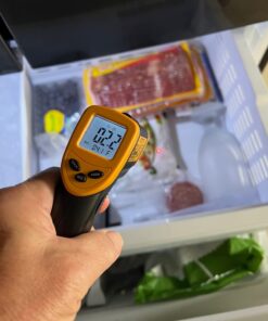 Etekcity Infrared Thermometer Temperature Gun for Cooking, -58°F to 1130°F, Digital Heat Gun for Meat Pizza Oven, Laser Tool for Indoor Outdoor Pool, Cooking, Candy, Griddle Hvac, Yellow 53 61LICH7jjFL