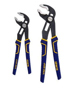 IRWIN VISE-GRIP GrooveLock Pliers Set, V-Jaw, 2-Piece (2078709) Regular Pliers Set 20 61LIILRbSIL