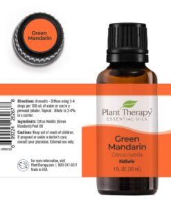 Plant Therapy Green Mandarin Essential Oil 30 mL (1 oz) 100% Pure, Undiluted, Therapeutic Grade 1 Ounce 11 61LIQpnzyrL