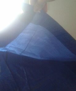 Grizzly Tarps by B-Air 8' x 10' Large Multi-Purpose Waterproof Heavy Duty Poly Tarp with Grommets Every 36", 8x8 Weave, 5 Mil Thick, for Home, Boats, Cars, Camping, Protective Cover, Blue 8' x 10' 59 61LJA82dTgL