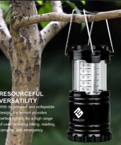 Etekcity Camping Lantern for Emergency Light Hurricane Supplies, Accessories Gear Tent Lights, Lanterns Battery Powered LED for Power Outages, Survival Kits, Operated Lamp, 4 Pack,Black 34 61LJT3zBCeL