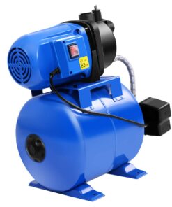 Goplus 1.6HP Shallow Well Pump & Pressure Tank, 1000GPH Garden Water Pump Jet Pressurized for Home Irrigation Garden Lawn, 1200W (Blue) Blue 10 61LJf4URkML
