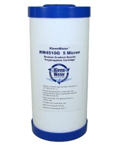 KleenWater KW4510G Meltblown Dirt Rust and Sediment Water Filter Replacement Cartridges, Set of 4 5 61LJvMkt6nL