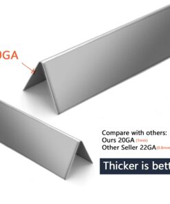 Hongso 7535 21.5 Inch Flavorizer Bars Heat Plate Replacement for Weber Spirit E-210 Spirit 200 Series (with Side Mounted Control Panel), Genesis Silver A, Spirit 500 7534 65902 Stainless Steel 12 61LL5OgsOfL