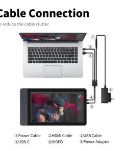 Drawing Tablet with Screen GAOMON PD1560 Drawing Monitor Art Tablet with Adjustable Stand, 10 Shortcut Keys, 15.6-inch Graphics Tablet for Mac, Windows PC 16 Inch PD1560 Classic 46 61LL9oTyTCL