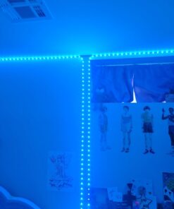 ZOZOO 100ft Led Lights for Bedroom(2 Rolls of 50ft), Smart RGB Led Strip Lights with 44-Key Remote & APP Control Music Sync with Color Changing for Home Party Festival Decoration 25 61LLKfb2jlL