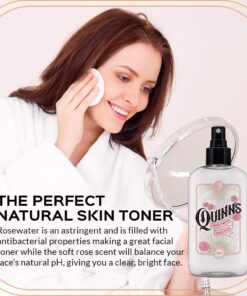 Quinn’s Rose Water - Hydrating Facial Toner Spray, Rosewater Spray Toner & Conditioner, Facial Spray Hydrating Rose Water Toner, Rose Water for Hair, Skin & Face Mist, 8 Ounce 21 61LNVRl0LSL