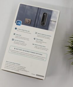 Arlo Video Doorbell 2K (2nd Generation) – Battery Operated or Wired Doorbell, Smart Wi-Fi, Two-Way Audio, Night Vision, Security Camera, Surveillance, White – AVD4001 49 61LQL yvlyL