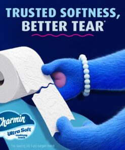 Charmin Ultra Soft Cushiony Touch Toilet Paper, 24 Family Mega Rolls = 123 Regular Rolls (Packaging May Vary) 24 Count (Pack of 1) 37 61LQNsGyIuL