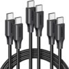 UGREEN USB C Cable 100W 3-Pack Compatible with iPhone 15/15 Plus/15 Pro/15 Pro Max/MacBook Pro 2022/iPad Pro 2022/Galaxy S22 Ultra/Pixel/PS5/Switch, etc. 6.6FT