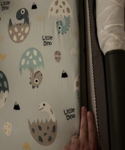 Dream On Me Holly 3” Fiber Portable, Greenguard Gold Certified, Waterproof Vinyl Cover, Lightweight Mini Crib Mattress, White 31 61LRrZK0sJL